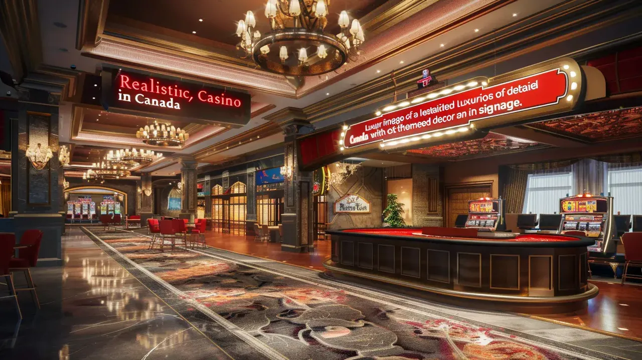 Interior de un casino online moderno